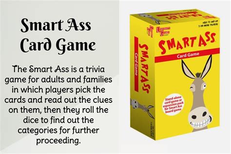 hatd ass cards in smart ass|About The Smart Ass Game Rules & Cards .